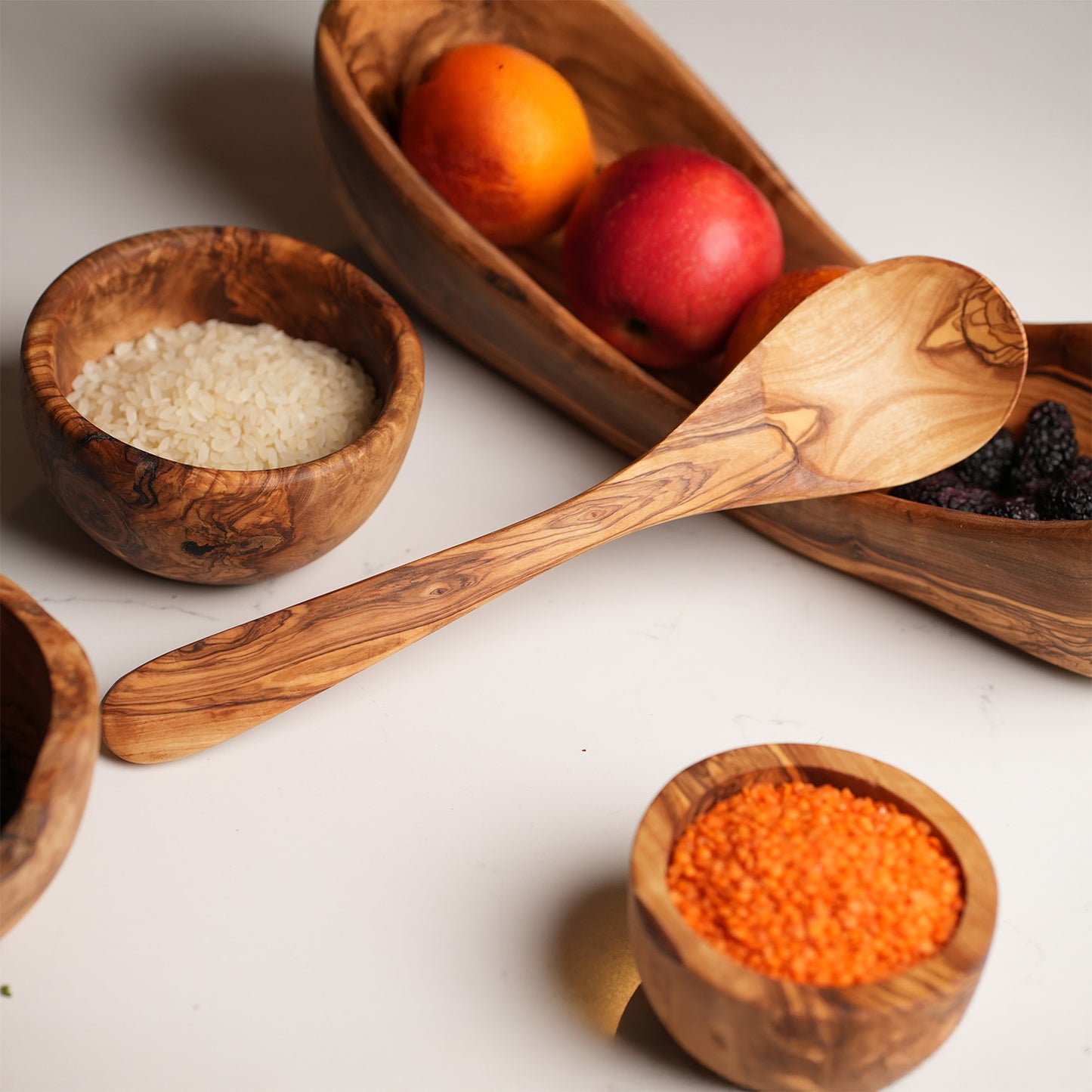 Olive Wood Handcrafted Soup Bowl