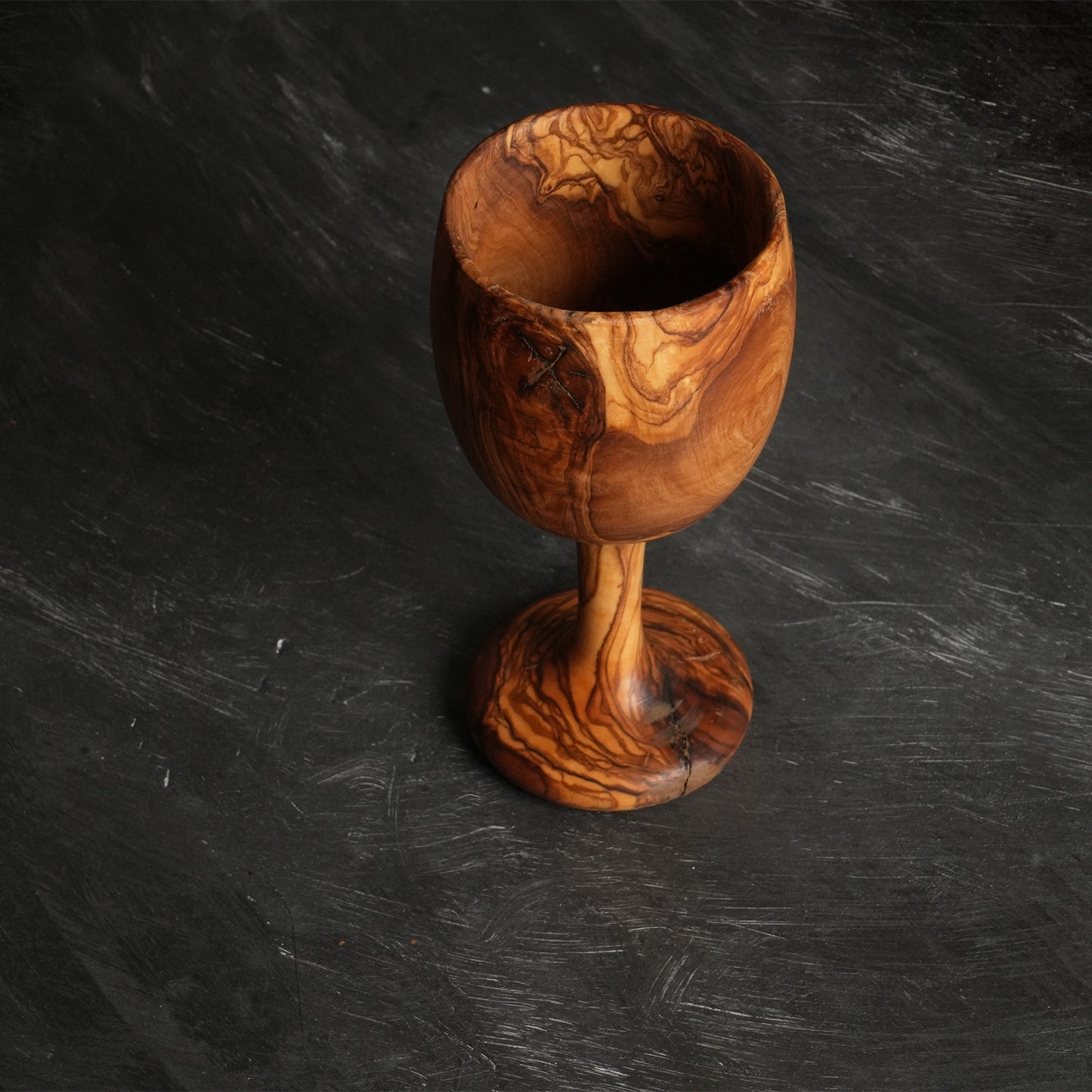 Natural Olive Wood Wine Cup