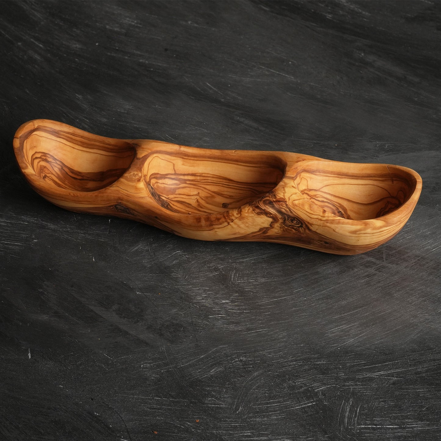 Serving bow - Olivewood handwrought
