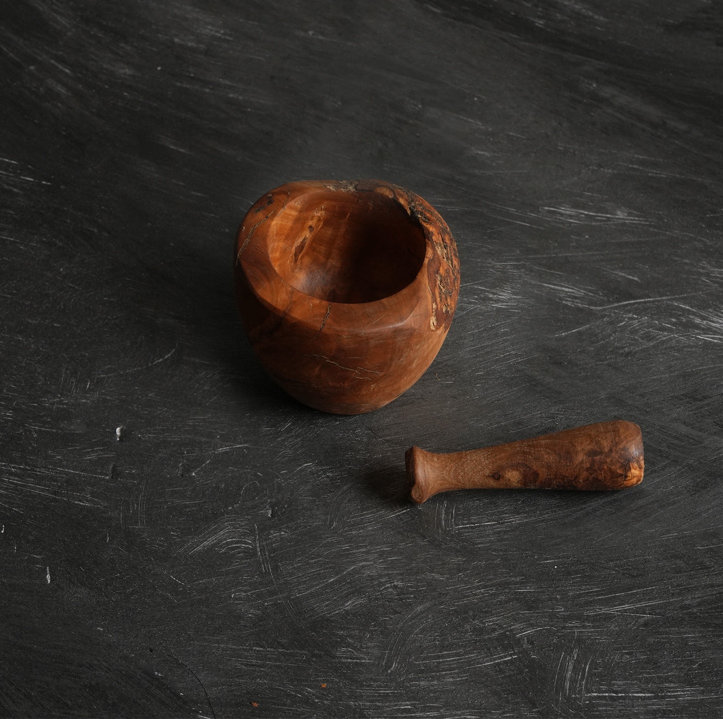 Handcrafted Olive Wood Mortar and Pestle