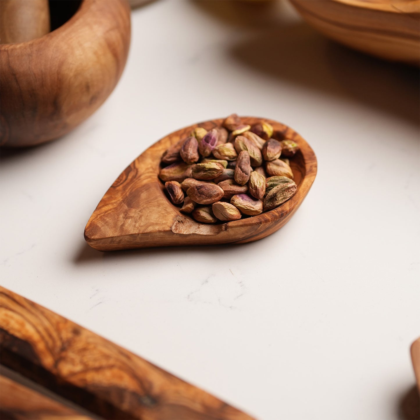 Olive Wood Drop Water – Serving Plate