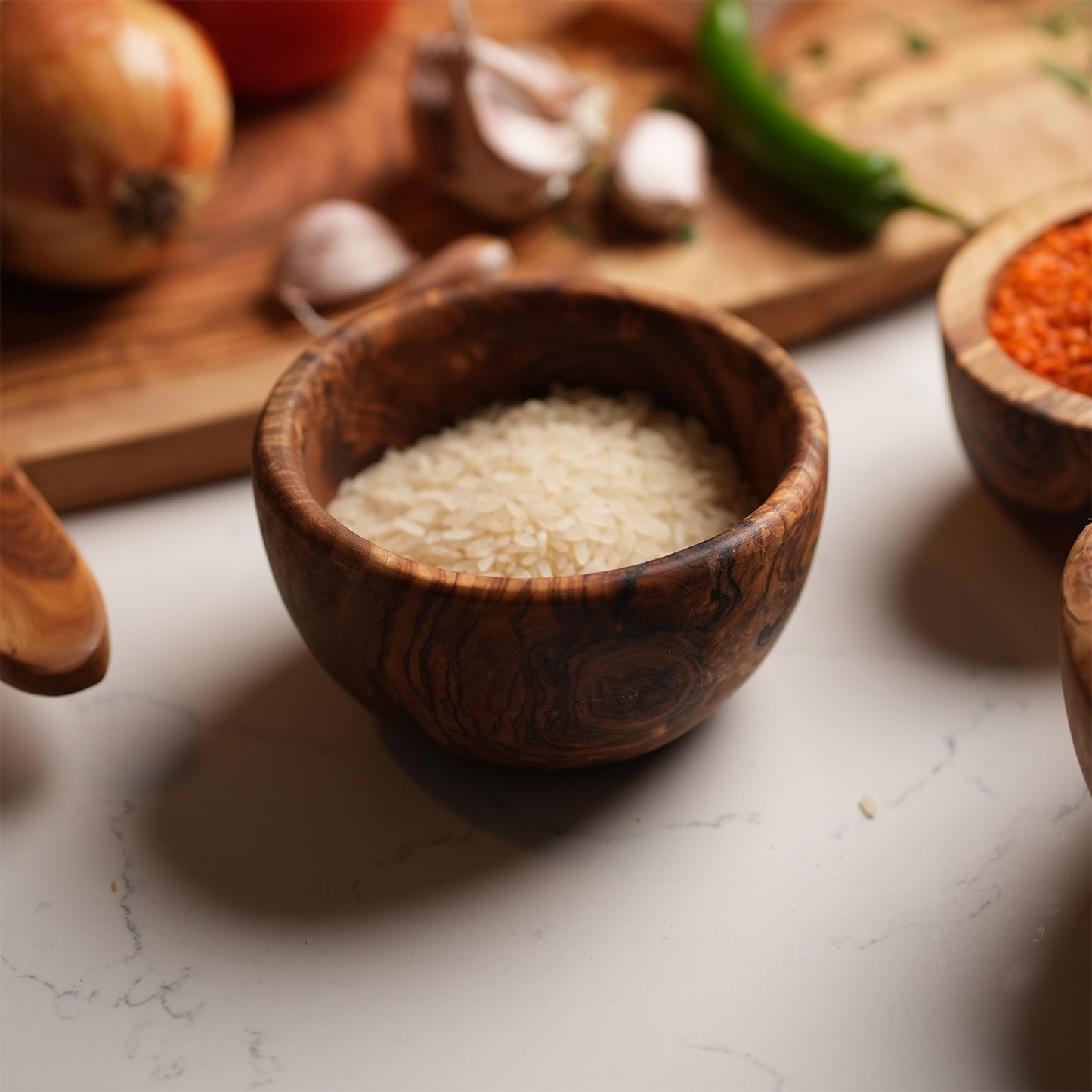 Olive Wood Handcrafted Soup Bowl