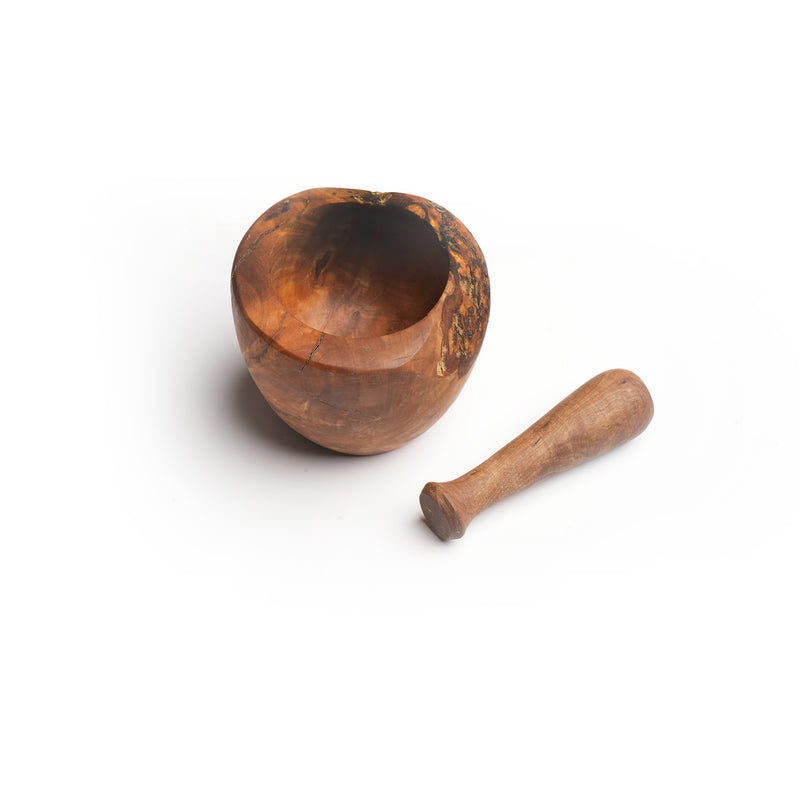 Handcrafted Olive Wood Mortar and Pestle