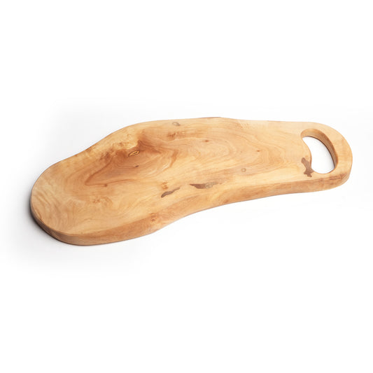 Olive Wood Serving Board with Bark Inclusion
