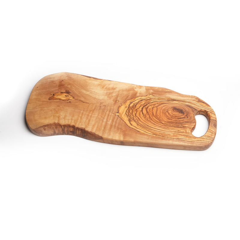 Olive Wood Serving Board with Bark Inclusion